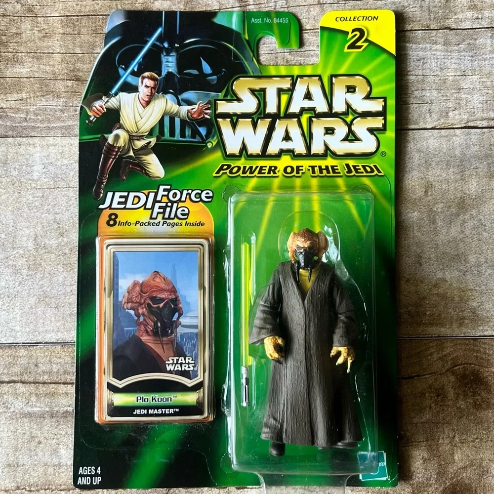 Star Wars Power of the Jedi Plo Koon Jedi Master Action Figure Hasbro 2000 NIB